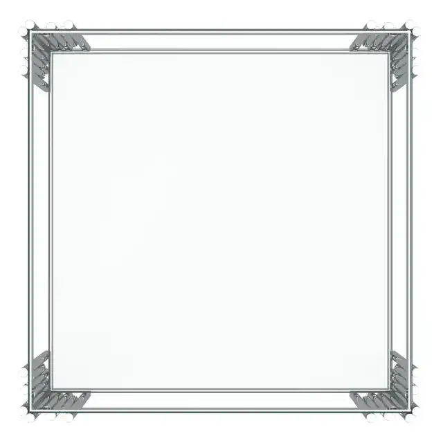 Estrel Large Accent Table in Silver
