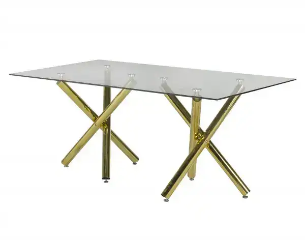 DINING TABLE - GOLD