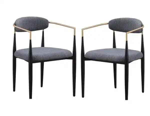 DINING CHAIR - SET OF 2, GREY