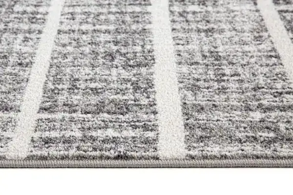 8 X 11 AREA RUG - WHITE/SILVER