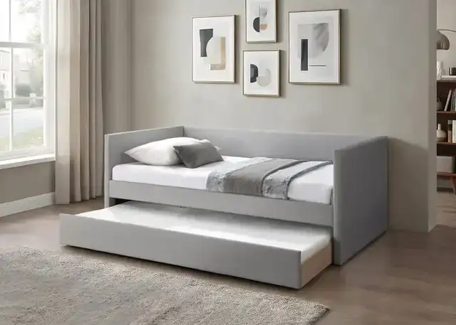 IF 306 (Grey) - Single/Single Day Bed W/Trundle