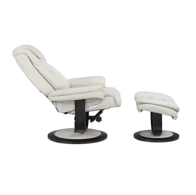 IF 6202 - Recliner (Light Beige Leather)