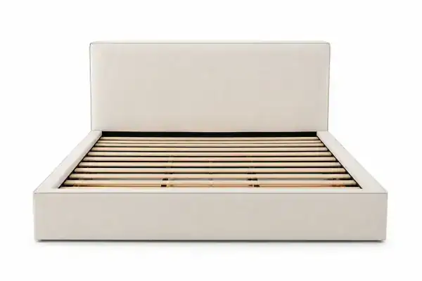 KING STORAGE BED - BEIGE