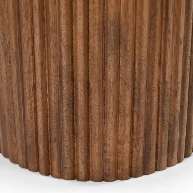 Jilsa Console Table, 50" in Walnut and White