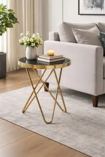 ACCENT TABLE - ROSE GOLD