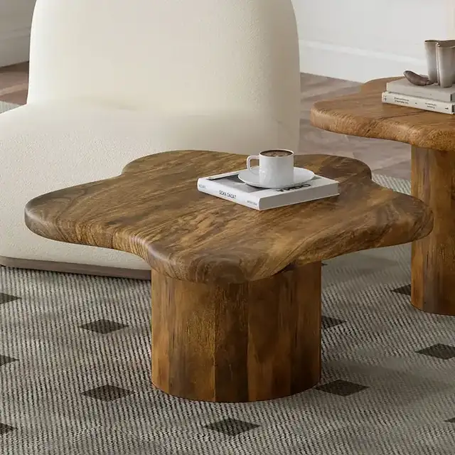Mayal Small Coffee Table in Walnut