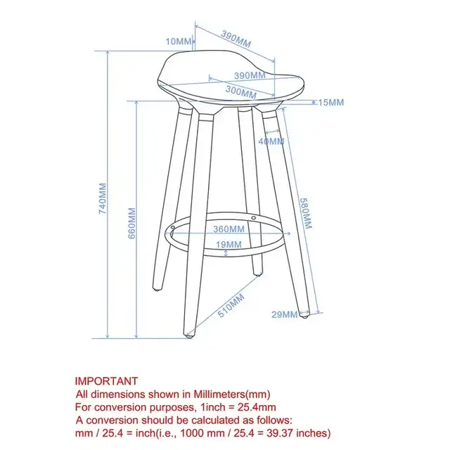 Trex 26" Counter Stool, Set of 2 in Black and Black