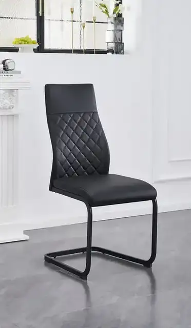 C-1578 - Chair (Black PU) — 1 Chair