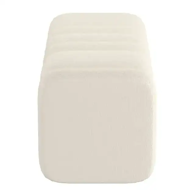 Rigel Large Ottoman Bench in Ivory
