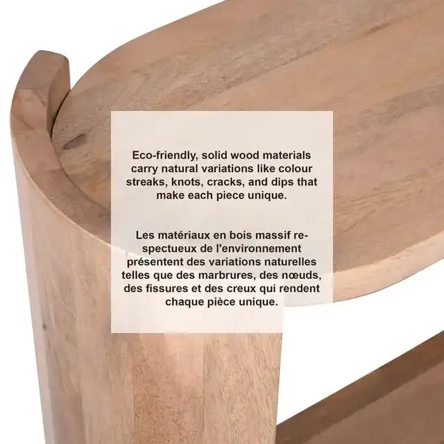Grace Console Table, 42" in Natural