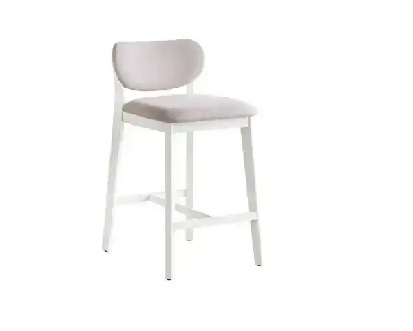 COUNTER STOOL, CREAM ( OPEN BOX)