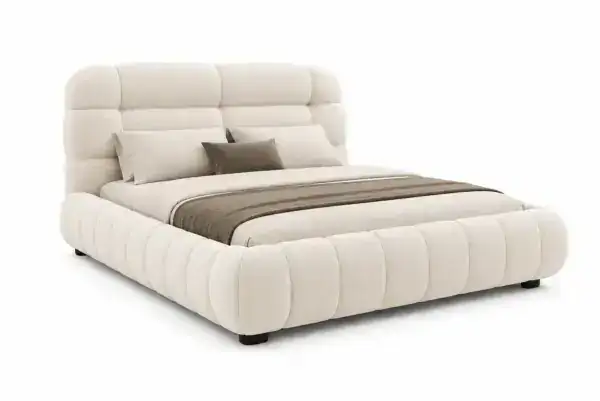 QUEEN LIFT BED FRAME - BEIGE