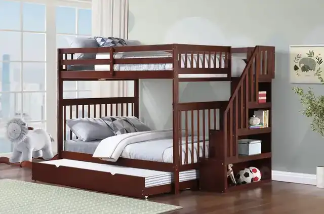 B 1855 - 54"/54" Bunk (Esp)(Reversible stairs)