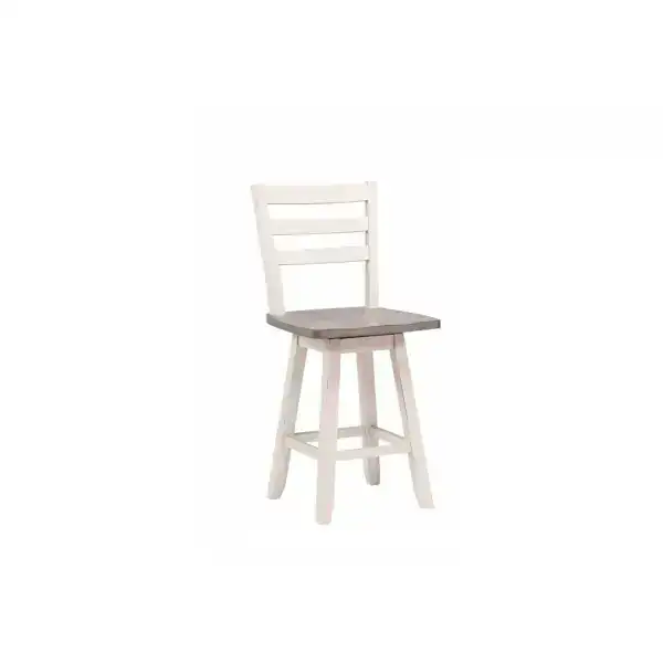 COUNTER STOOL - GREY/WHITE (OPEN BOX)
