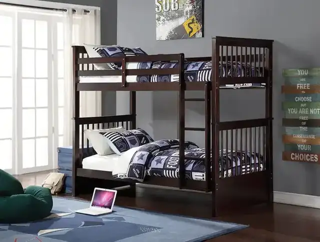 B 121 Single/Single Bunk Bed - Espresso