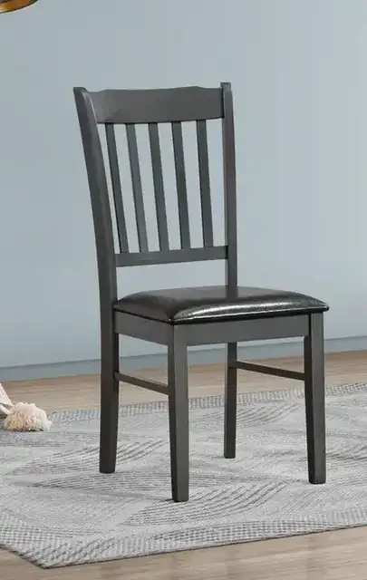 C 1032 - Chair (Black PU) — 1 Chair