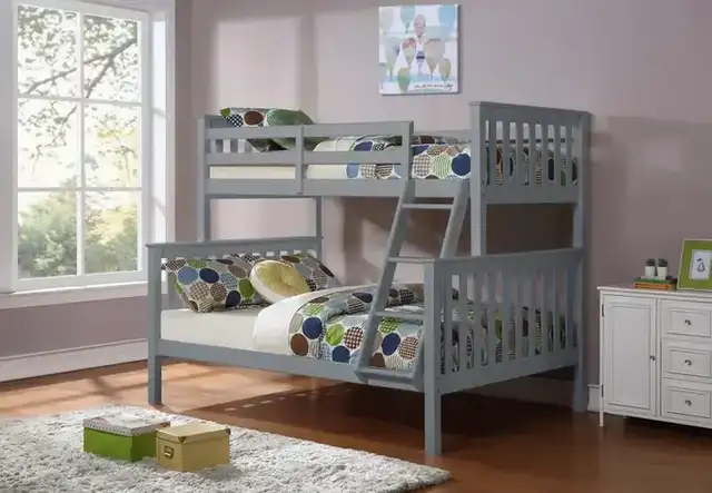 B 102 Single/Double Bunk Bed - Grey