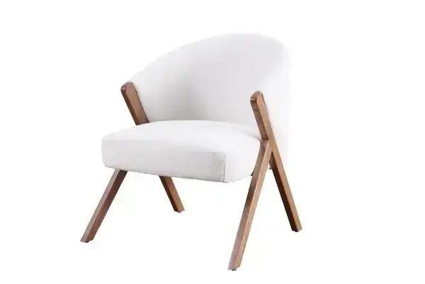 ACCENT CHAIR - CREAM - (OPEN BOX)