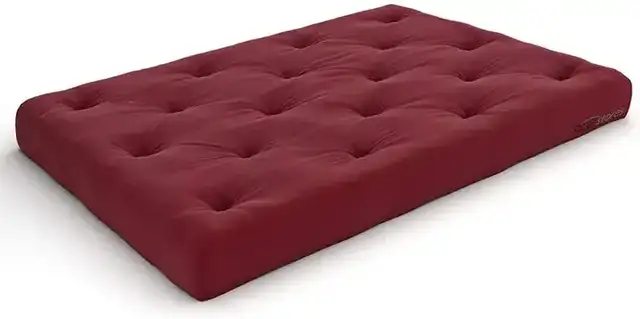 8A Futon Mattress 8" Thickness Deluxe - Burgundy