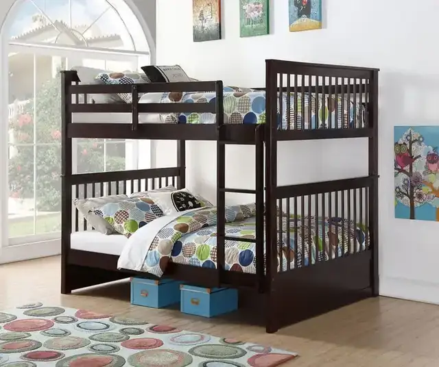 B 123 Double/Double Bunk Bed - Espresso