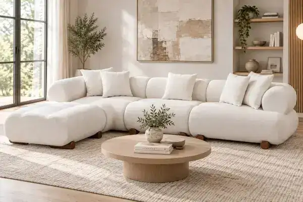 LHF SECTIONAL - CREAM