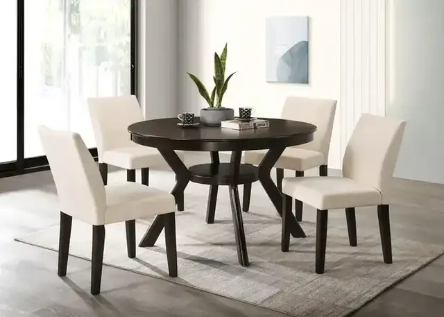 C 1085 - Chair (Creme Fabric) — 1 Chair