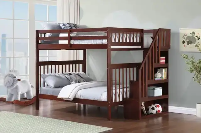 B 1855 - 54"/54" Bunk (Esp)(Reversible stairs)