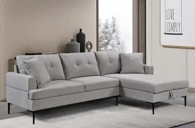 IF 9061 - RHF Sectional (Grey Fabric)