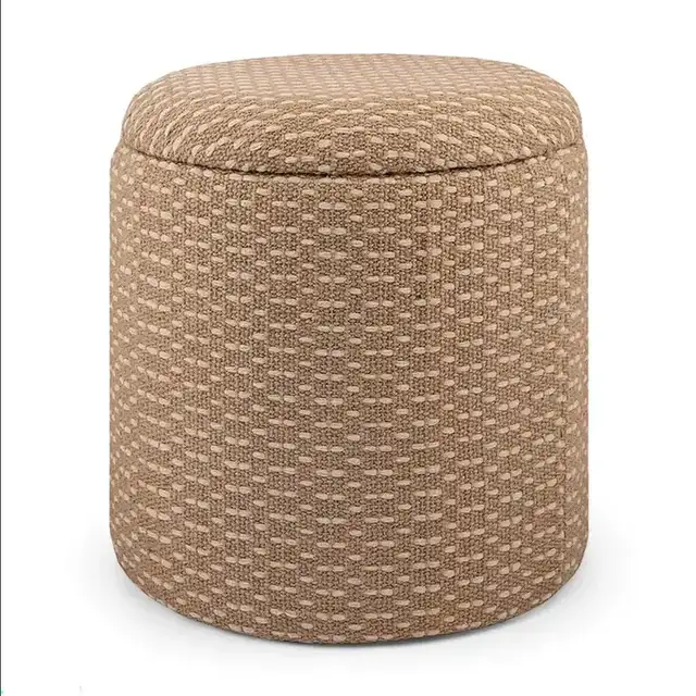 Fenna Round Ottoman in Camel
