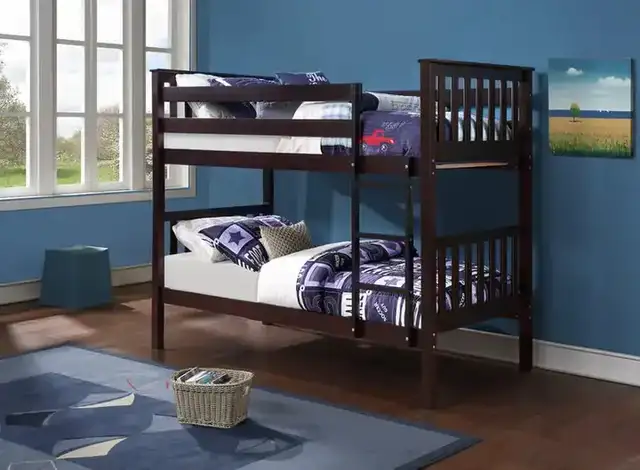 B 101 Single/Single Bunk Bed - Espresso