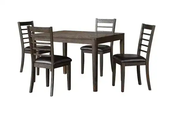 5-PIECE DINING SET - ESPRESSO