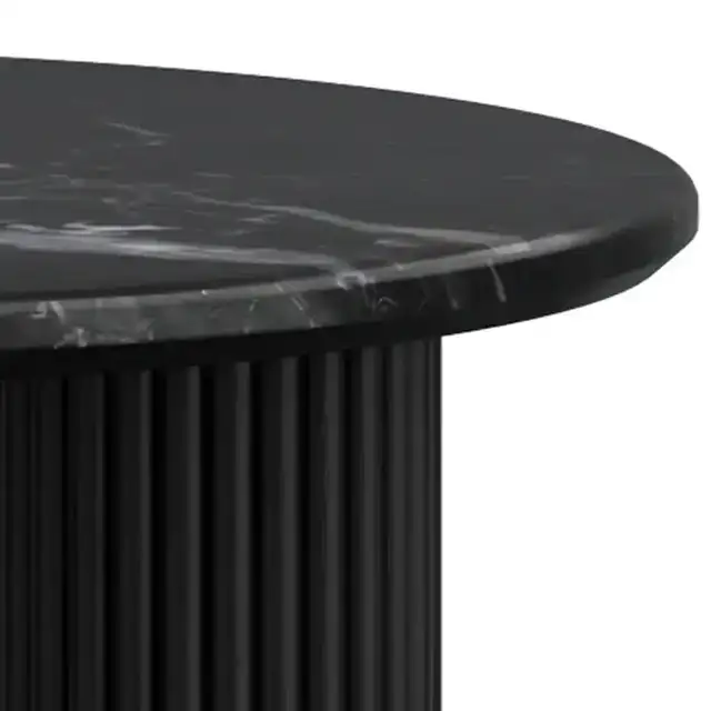 Jilsa Coffee Table in Black and Black