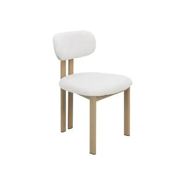 DINING CHAIR-OAK/IVORY-(OPEN BOX)
