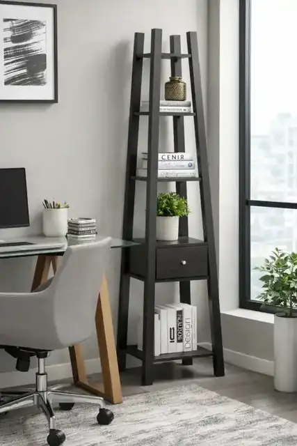 DISPLAY SHELF - DARK CHERRY
