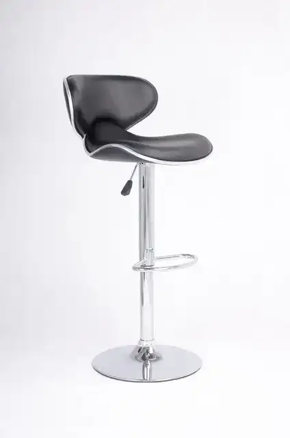 ST 7700-BK - Bar Stool - Black PU