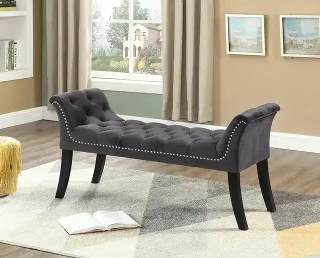 IF 6230 - Bench (Grey Velvet)