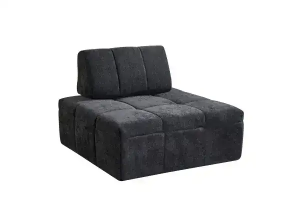 MODULAR ARMLESS CHAIR - BLACK
