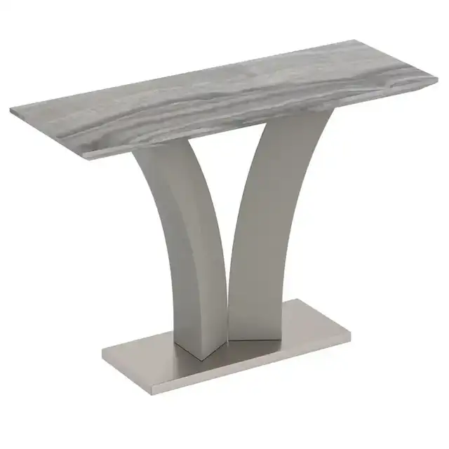 Napoli Console Table, 43.5" in Light Grey