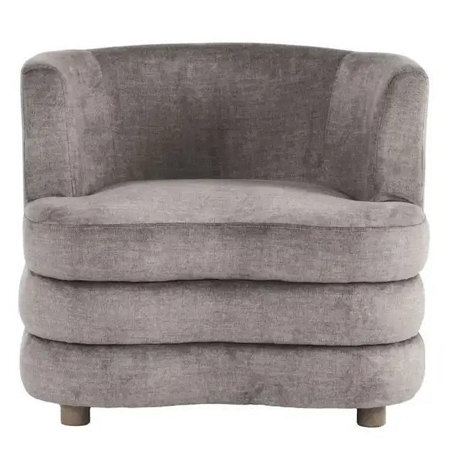 Dorian Accent Chair in Dark Taupe