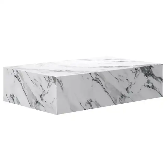 Artemis Rectangular Coffee Table in Bulgari White