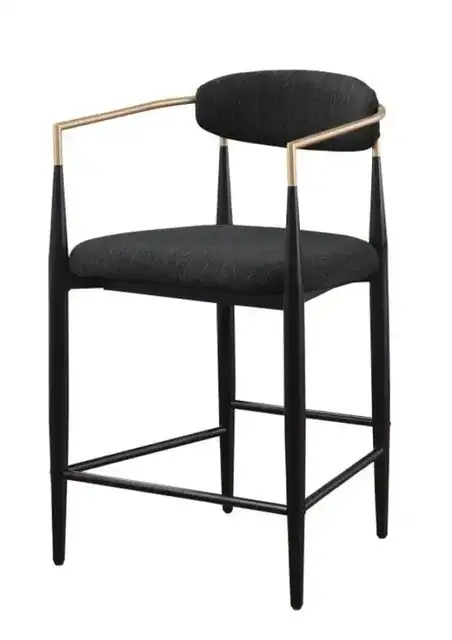 COUNTER STOOL - BLACK - (OPEN BOX)