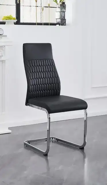 C-1579 - Chair (Black PU) — 1 Chair