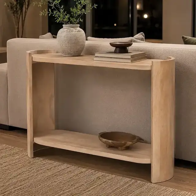 Grace Console Table, 42" in Natural