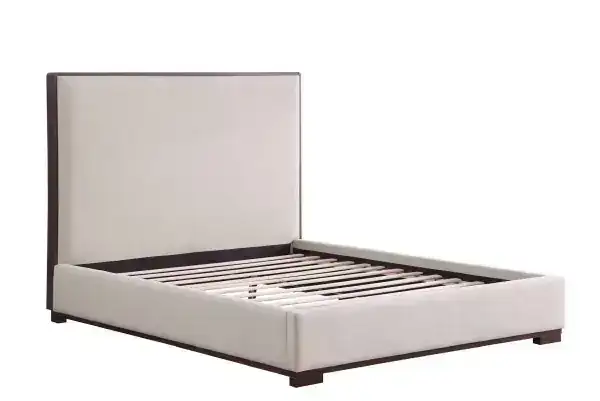 KING BED FRAME - BEIGE