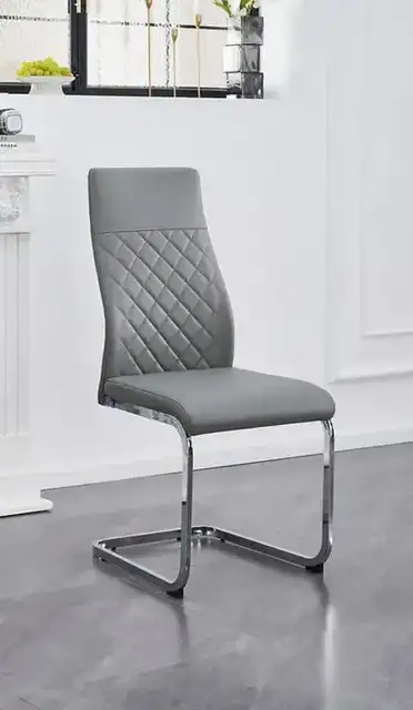 C-1576 - Chair (Grey PU) — 1 Chair