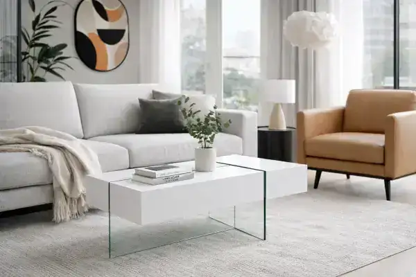 COFFEE TABLE - WHITE