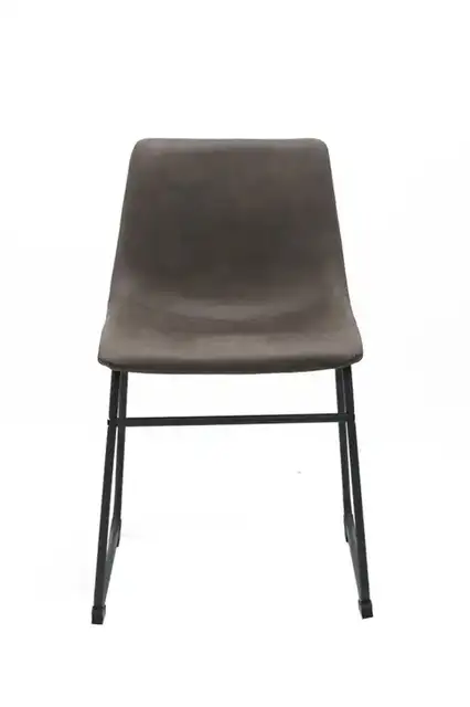 DINING CHAIR, SET OF 2, VINTAGE BROWN