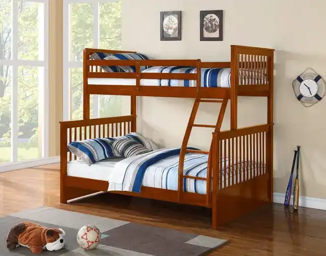 B 122 Single/Double Bunk Bed - Honey