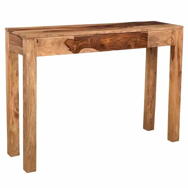 Idris Console and Desk, 42" in Dark Sheesham