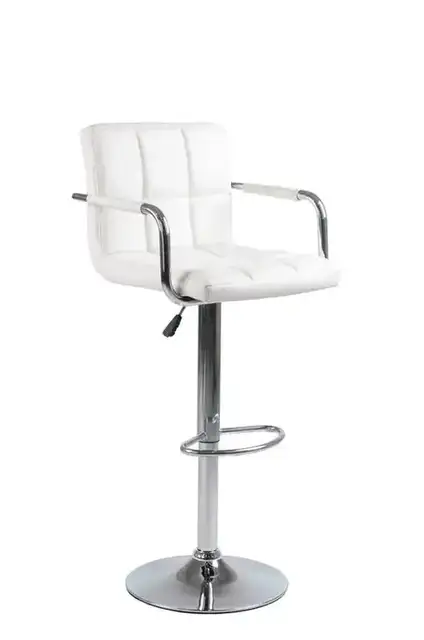 ST 7733-W - Bar Stool - White PU